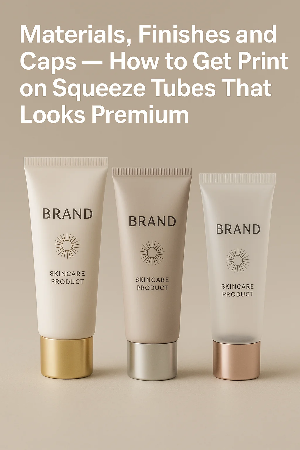 Materials, Finishes and Caps — How to Get Print on Squeeze Tubes That Looks Premium