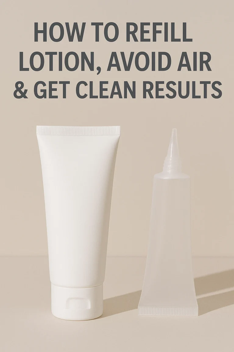 How to Refill Lotion, Avoid Air & Get Clean Results