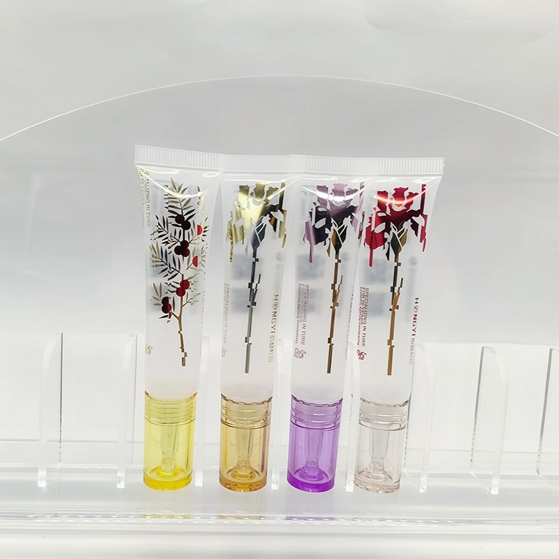 19 water drop head design plastic tube, PE plastic tube bottle packaging material sub-bottle