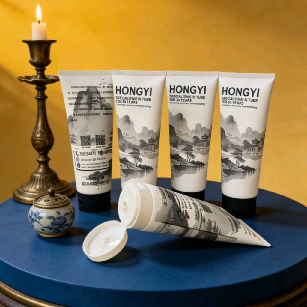 classical ink painting PE soft tube packaging material bottle- Hongyi Plastic