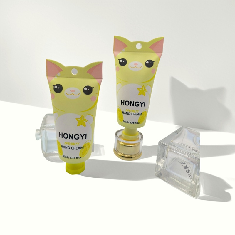 Plastic tube is designed with a cartoon