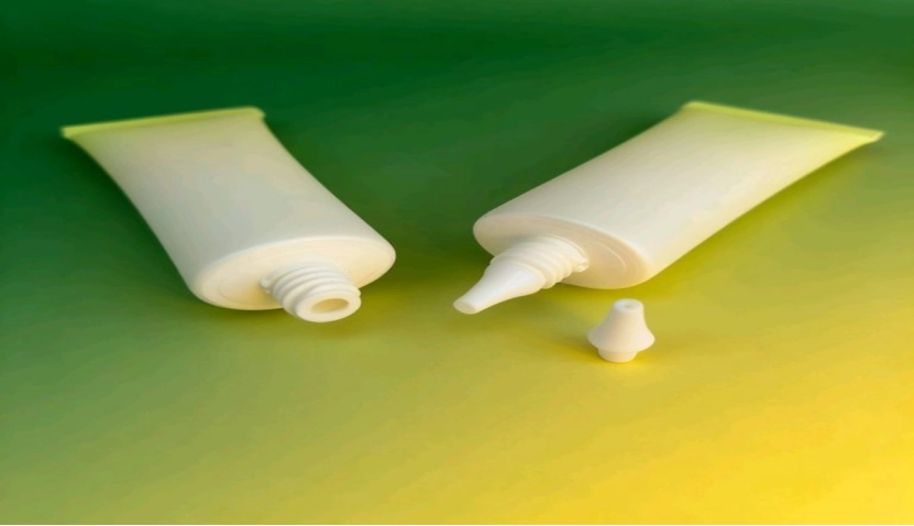 Two Hongyi cosmetic tubes with removable nozzles for precise dispensing