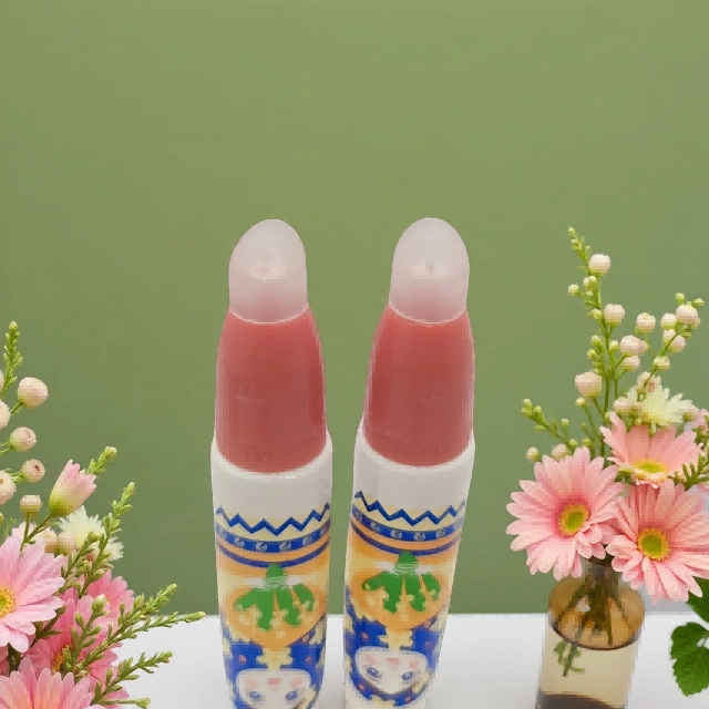 pink roll on cosmetic tube
