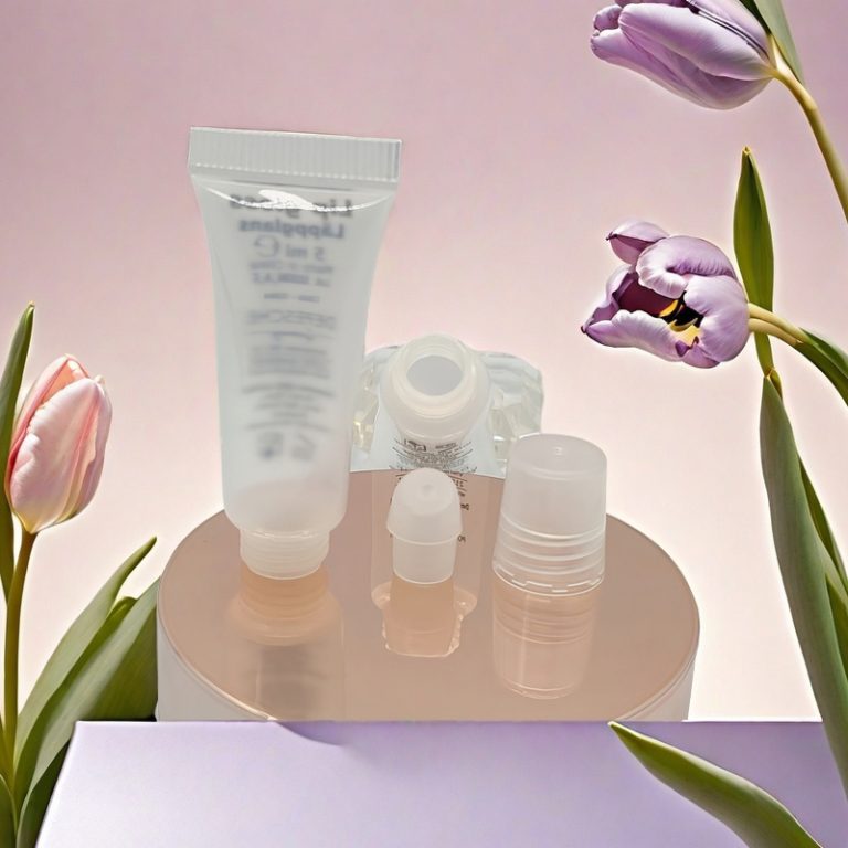Small lip care tube for gloss, balm, and travel-size beauty products